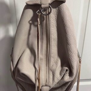 Rebecca Minkoff Cream Leather Backpack
